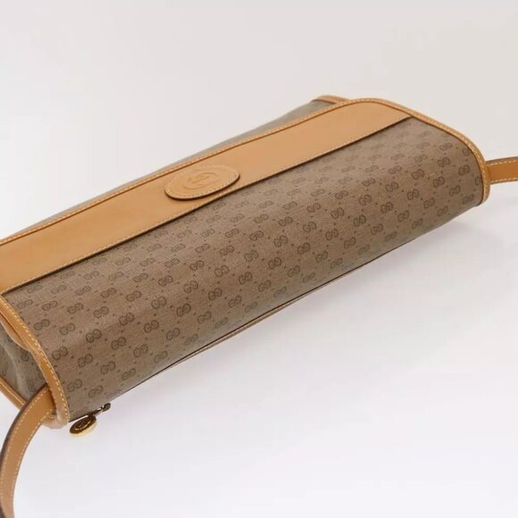 GUCCI Micro GG Supreme Shoulder Bag PVC Beige - Picture 3 of 7